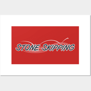 Stone Skipping Logo Posters and Art